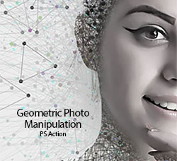 极品PS动作－几何操纵(含高清视频教程)：Geometric Photo Manipulation PS Action